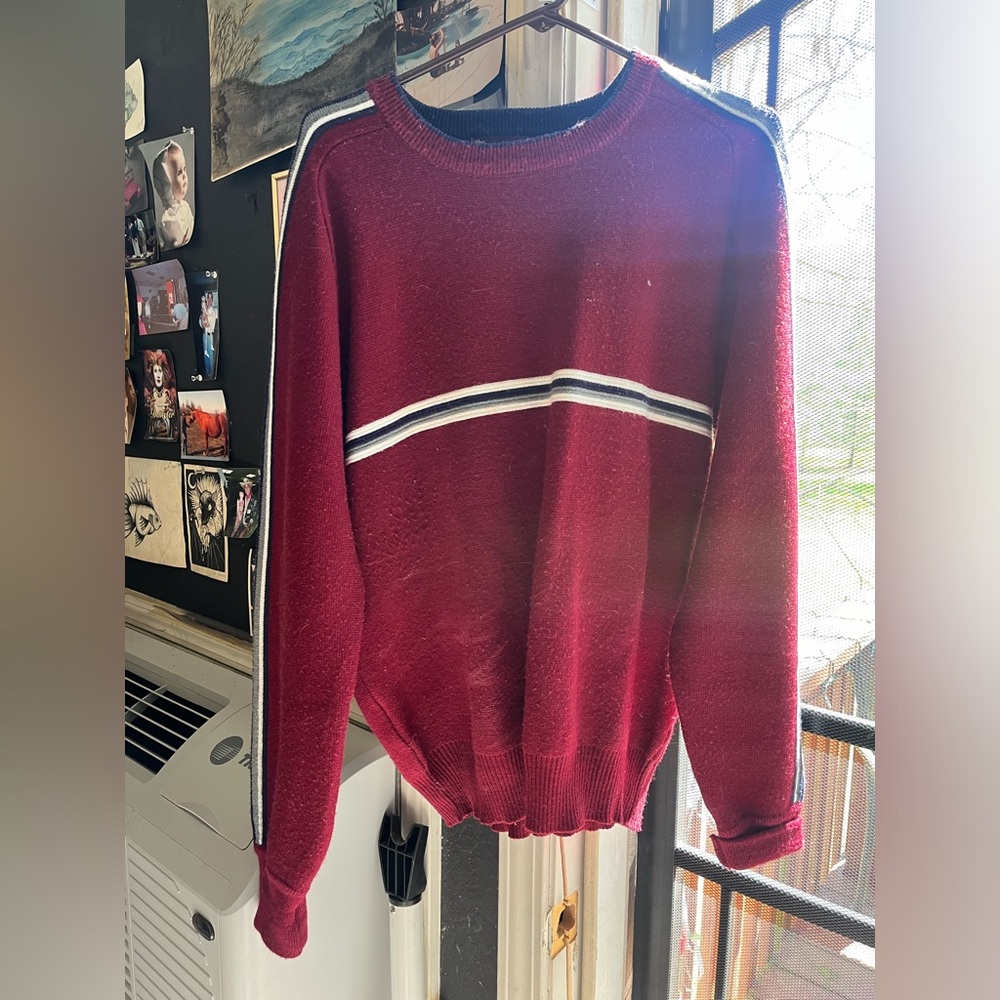 The Towbridge Group striped red sweater (vintage)